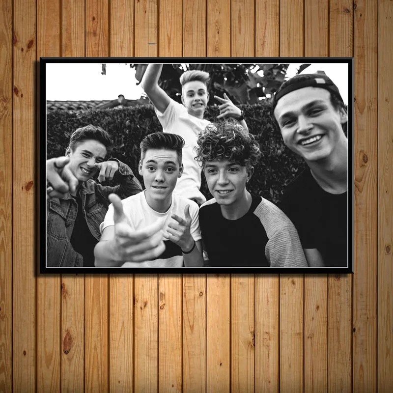 P002 почему мы не Jack Avery Зак Херрон Джона Marais поп-музыки Группа живопись Шелковый Холст плакат стены домашний декор, произведение искусства - Цвет: 4