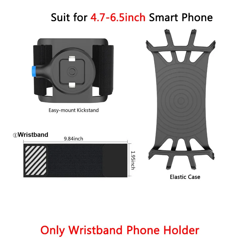 Only Wristband 4,7-6,5 дюймов БЫСТРОРАЗЪЕМНАЯ сумка для бега, держатель для телефона, браслет унисекс/напульсник, ремень для бега, для велоспорта, тренажерного зала, нарукавная сумка для iPhone - Цвет: Only Wristband