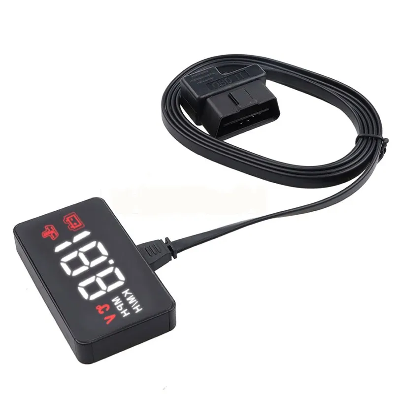 A100 автомобилей HUD Head Up Дисплей OBD2 II EUOBD Overspeed Предупреждение Системы проектор