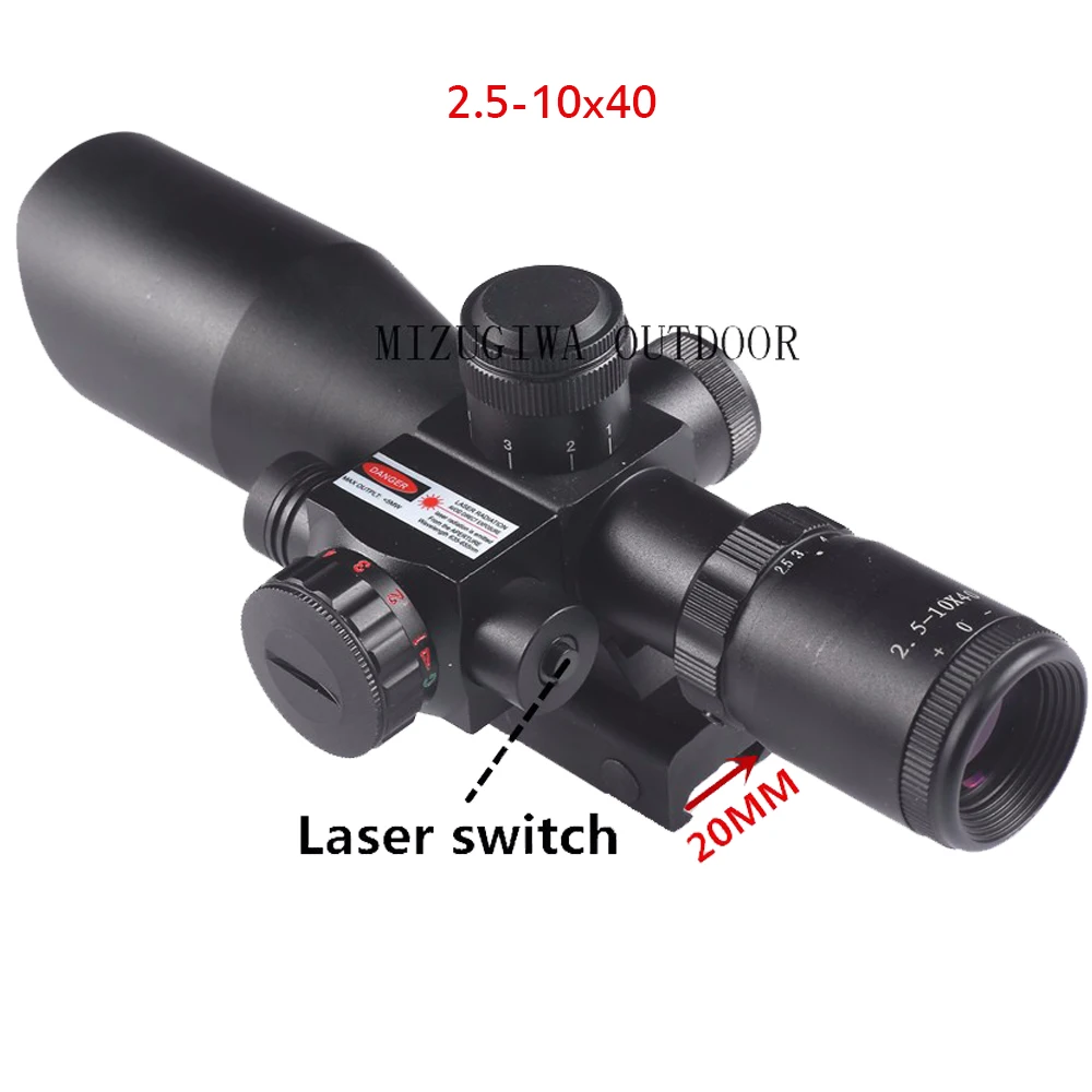 Винтовка Сфера 2 5-10x40 сетка красный зеленый точка Mil-Dot двойной прицел с подсветкой