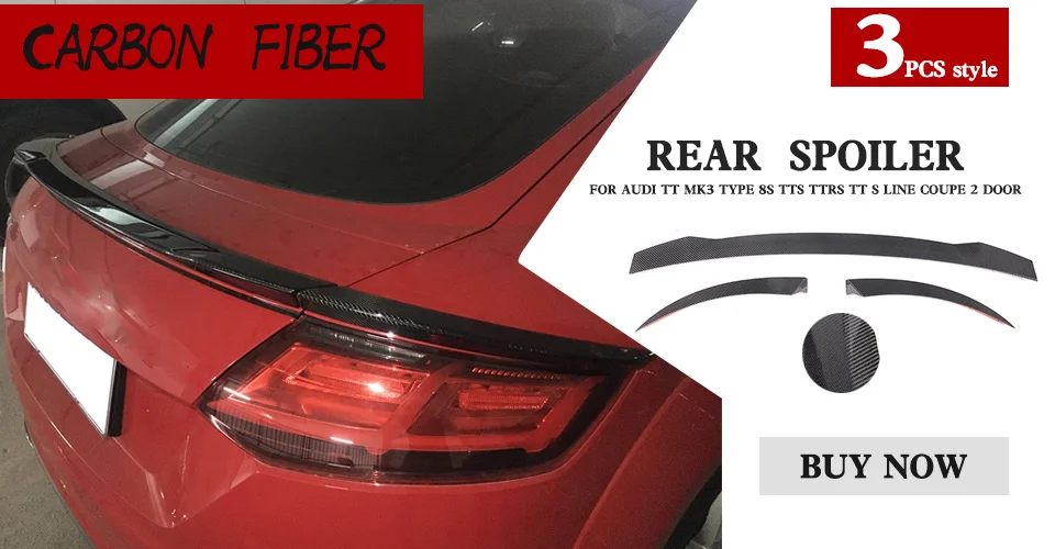 Углеродное волокно гоночная Боковая дверь крылья для Audi TT MK3 Тип 8S TTS TTRS TT S линия купе 2 двери 07-17 2 шт