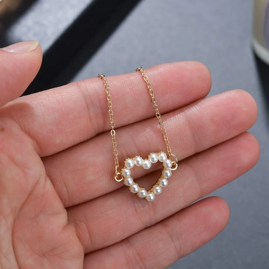 Ожерелье с подвеской в металлическом корпусе женское простое модное украшение