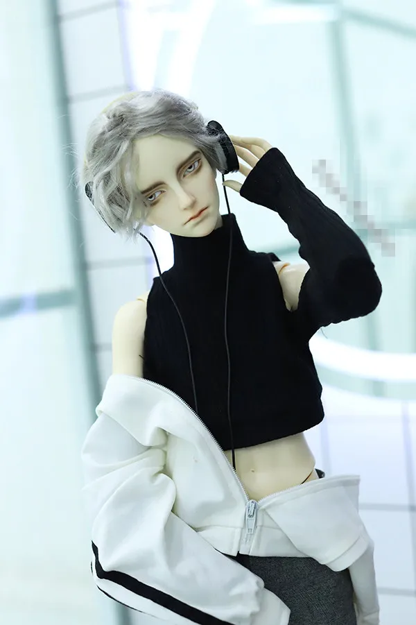 Крутая водолазка без бретелек свитер рубашка для BJD 1/4 MSD 1/3 SD17 Одежда куклы дяди на