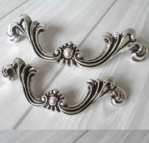 Античная Серебряная ручка для кухонного шкафа 96 мм|knob puzzle|handle knobhandle help |