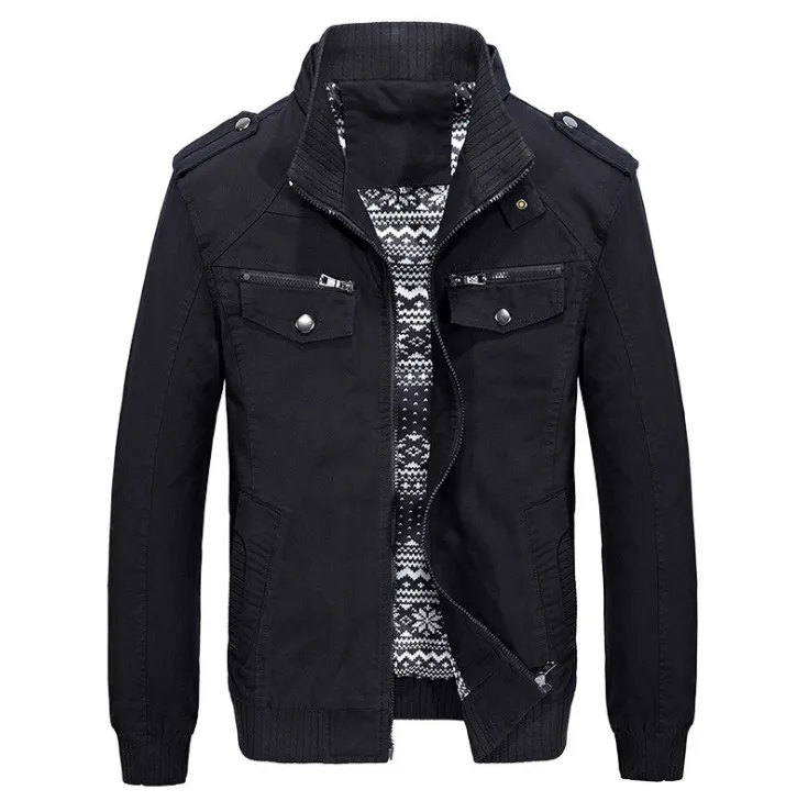 Мужская куртка в стиле милитари повседневная хлопковая карго большого размера M