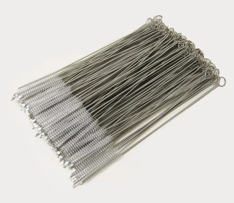 

5000 pcs 175mm x 40mm x 6mm Stainless steel wire cleaning brush straws cleaning brush bottles brush
