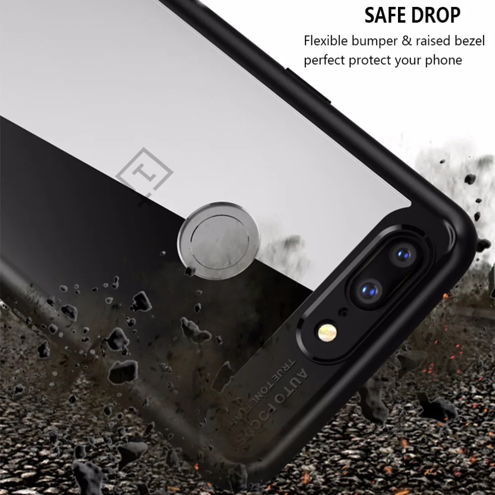 Чехол для OnePlus 5 T полная защитная тонкая прозрачная задняя крышка из ТПУ и акрила