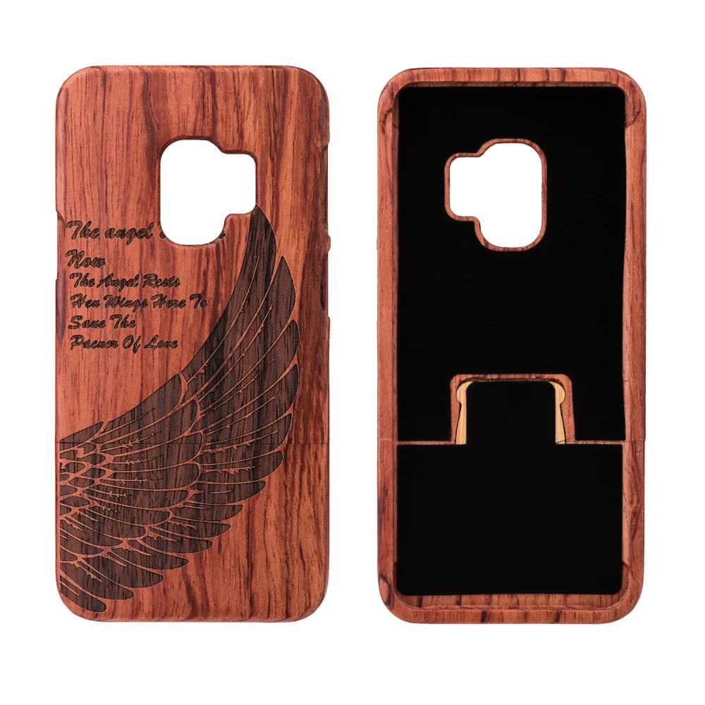 For Samsung S 9 S9 Plus Case Luxury Natural Wood Phone for Galaxy S9+ Cover Wooden High Quality Shockproof | Мобильные телефоны и