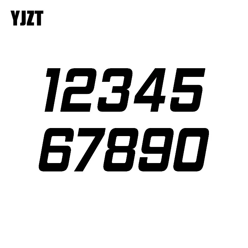 YJZT 15 см * 9 1 Забавный номер телефона 1234567890 Виниловая наклейка для | Наклейки на автомобиль -32878591320
