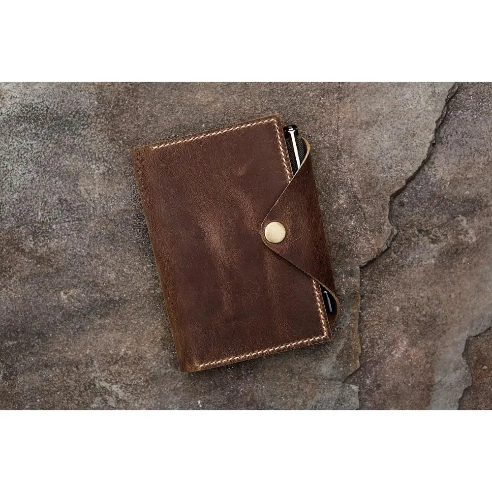 Состаренный Органайзер из натуральной кожи для ежедневника moleskine классический