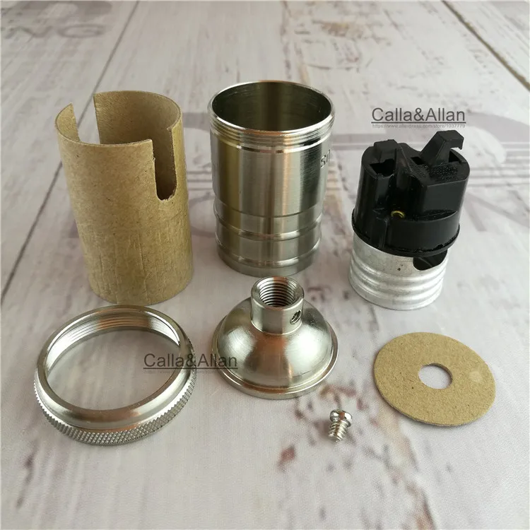 Матовый черный бронзовый Держатель для светильников из 100% латуни UL E27 винтажная