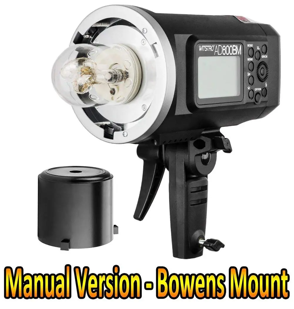 Godox AD600BM 600Ws GN87 HSS вспышка стробоскопический монолайт с 8700 мА/ч Батарея CD50 |