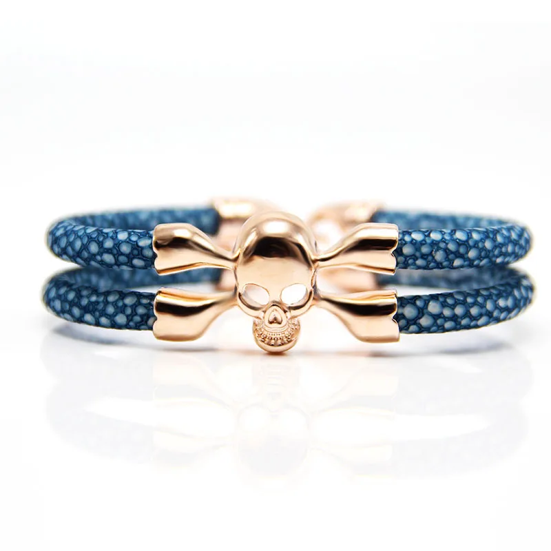 Customsize модный браслет с черепом для мужчин и женщин роскошный мужской