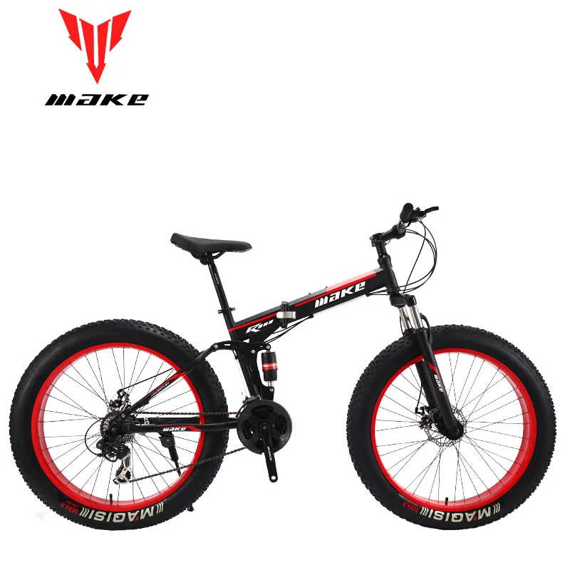 Make стальную складную рамку, Fatbike 26*4,0 колесо, 24 скорости SHIMANO