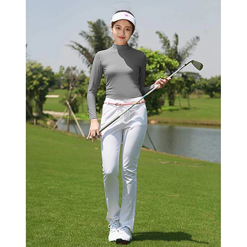 CRESTGOLF рубашка для гольфа женская уличная УФ Защита Солнцезащитная рубашка ледяная футболка спортивная одежда с длинным рукавом Одежда