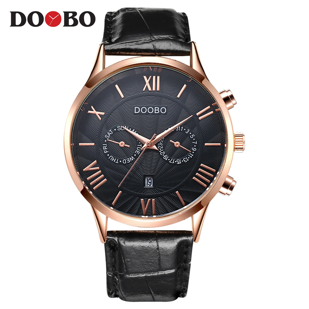 Часы наручные DOOBO Мужские Аналоговые модные спортивные Кварцевые