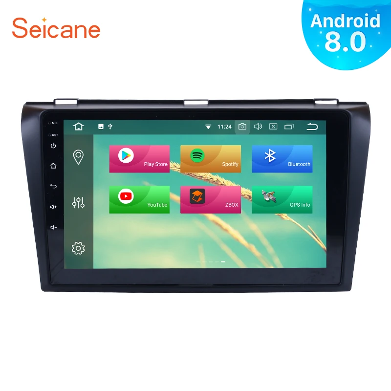 Seicane Android 9 0 HD &quotgps Автомагнитола для Mazda 3 2004 2005 2006 2007 2008 2009 сенсорный