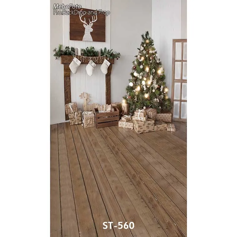 5X7ft винил фотографии Задний план Новогодние товары фото пользовательские детей