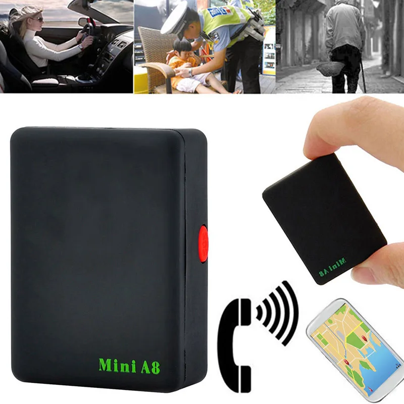 A8 GPS Tracker Locator Google Map Real Time Old Men Child Pet Car GSM GPRS LBS Tracking SIM Card Baby SOS Button Alarm For Kids |
