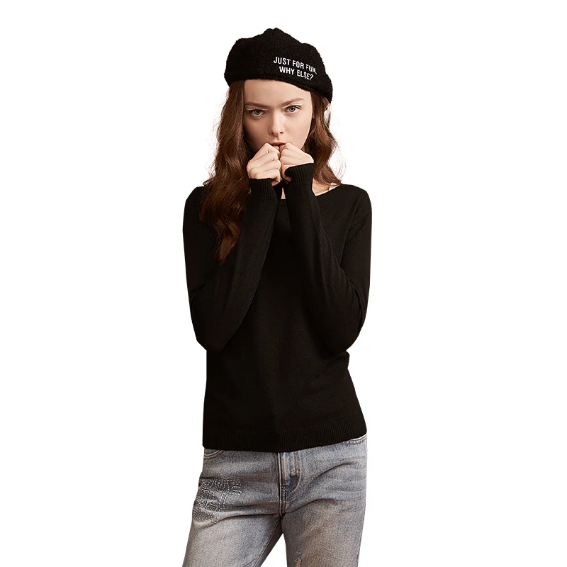 Toyouth Slim Thin Solid V-neck Sweaters Basic Bottoming Knitted Sweater For Women Casual O Neck Pullovers Spring Tops | Женская одежда