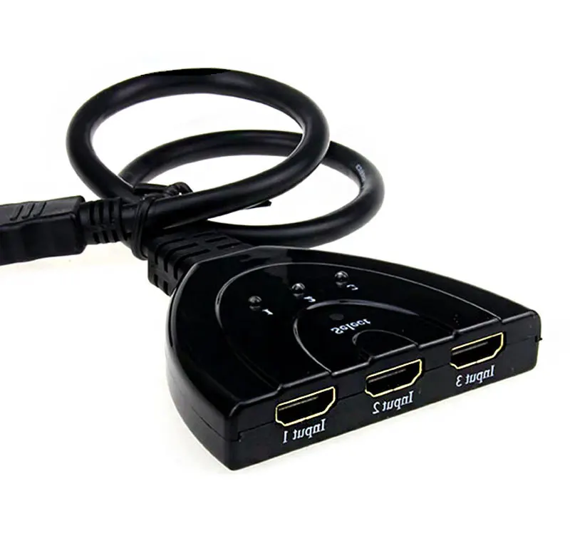 MLLSE Mini 3 Port HDMI Splitter Adapter Cable 1.4b 4K*2K 1080P Switcher Switch in 1 out Hub for HDTV PS3 PS4 | Компьютеры и офис