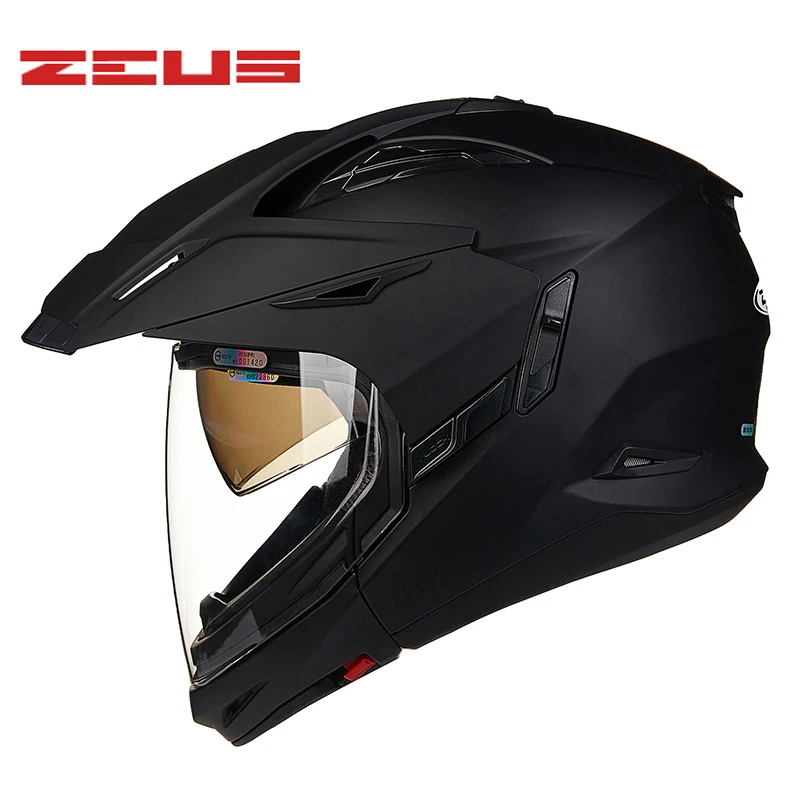 Модульный шлем ZEUS для мотокросса двойной козырек квадроцикла MTB грязи велосипеда