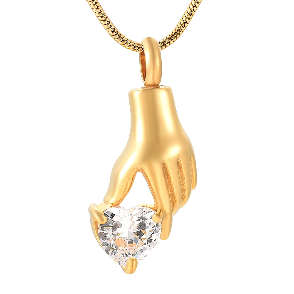 IJD9231 Золотой/розовое золото/черный ручной Кристалл Сердце Keepsake Мемориальный