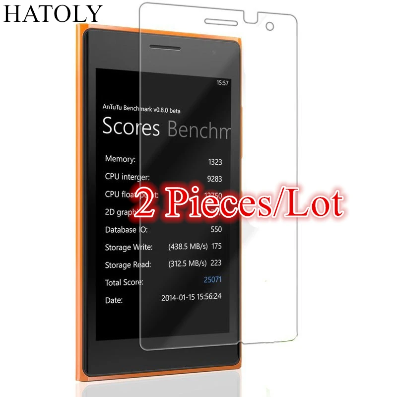 Для стекла Nokia Lumia 730 закаленное стекло для Защита экрана HD тонкая пленка HATOLY|lumia