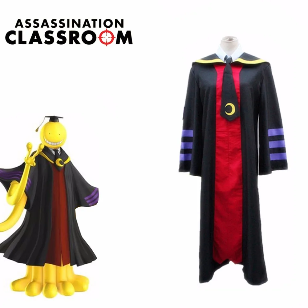 

Korosensei/костюмы для костюмированной вечеринки; костюмы для учеников японского аниме с галстуком-бабочкой