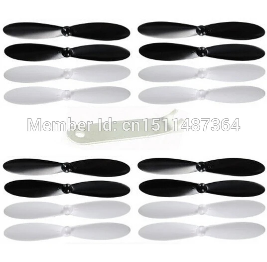 

Propellers Props Main Blades(16PCS) and U Wrench for Hubsan X4 H107 H107L H107C H107D JXD385 FPV RC Quadcopter