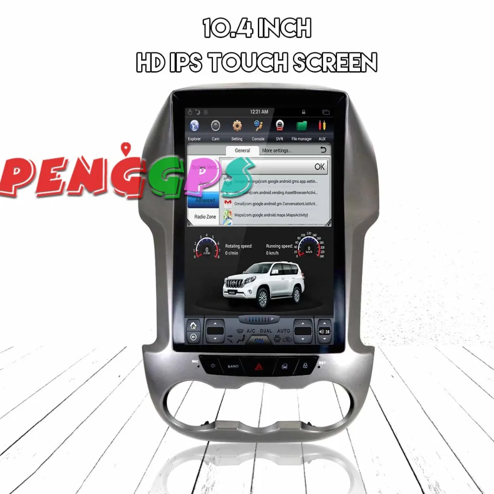 Автомобильный радиоприемник Tesla style 12 1 дюймов Android 2011 GPS навигация для Ford Ranger 2016