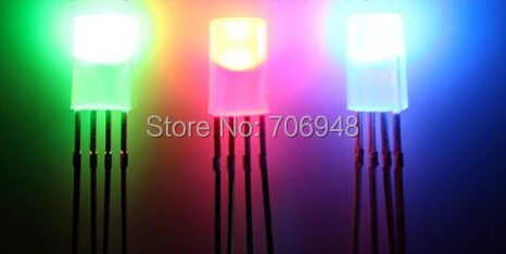 Диффузированный вогнутый 5 мм rgb светодиодный общий анод/катод|rgb laser|rgb led 5mmrgb strip dmx