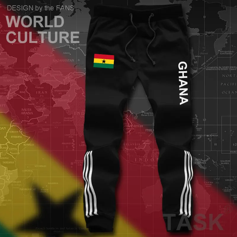 Мужские спортивные шорты Республики Гана мужские с флагом и карманом на молнии