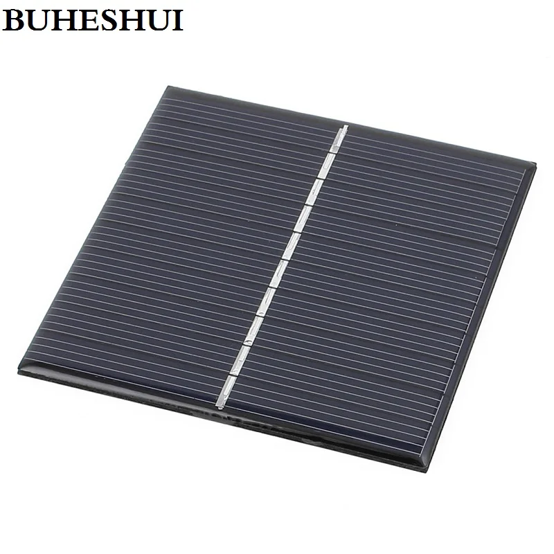 

BUHESHUI 5V 0.8W Polycrystalline Solar Cells Module DIY Solar Panel Charger For 3.7V Battery Light 80*80MM 24pcs Free Shipping