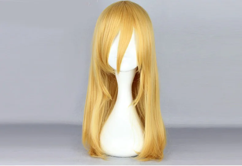 

Парик для косплея из «атаки на Титанов», головной убор Криста Ленз, желтые волосы, костюмы на Хэллоуин, высокое качество