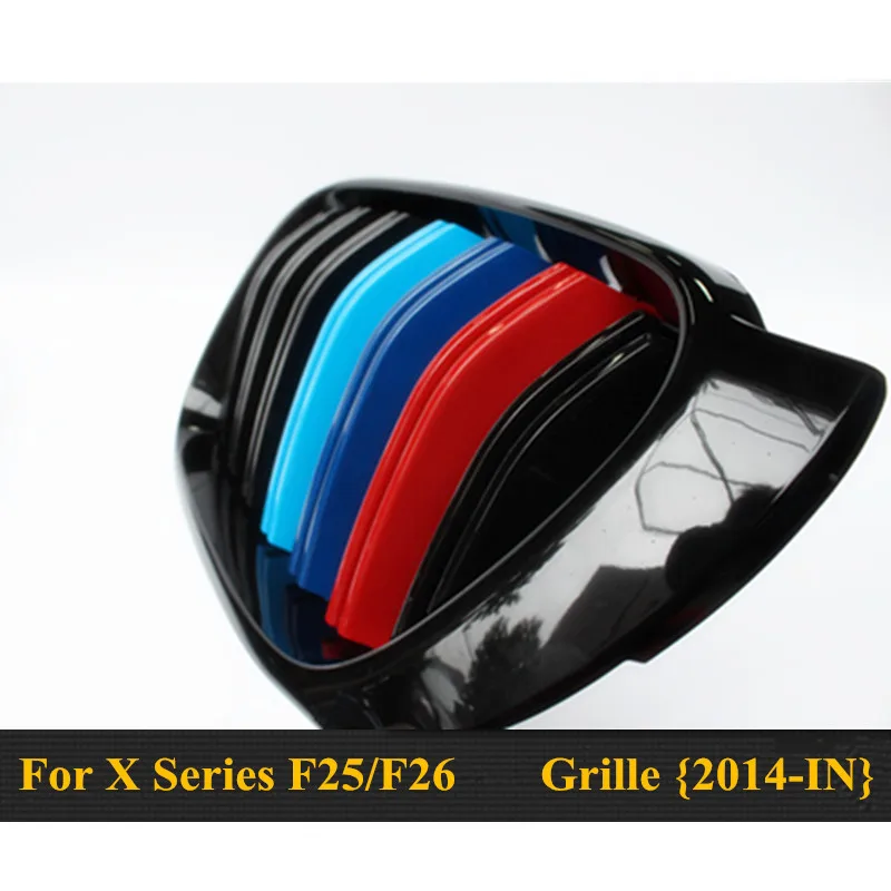 X3M X4M стильный прочный ABS передний капот Гриль для 2014 2015 2016 BMW X4 F26 &amp X3 F25 LCI в м цвет