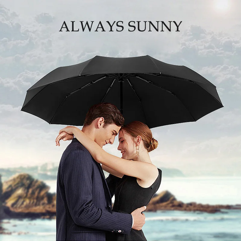 

Classic Quality Umbrella For Men Strong Wind Resistance Business Automatic Folding Umbrella Rainy Sunny Travel Women Umbrella