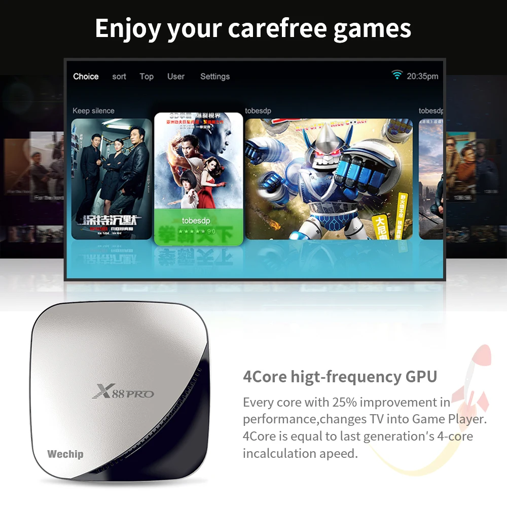 X88 pro Smart Android 9,0 ТВ приставка 4G 64G Rockchip RK3318 двойной Wifi 4K HD телеприставка USB 3,0 YouTube Googe Play медиаплеер