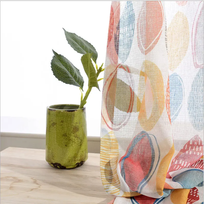 . Круглая жизнь. Занавески Из Высококачественной смеси ткани для гостиной и