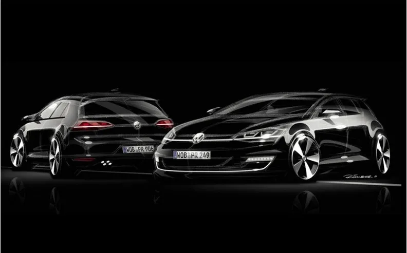 Автомобильный Стильный чехол для фары VW Golf 7 фары Golf7 MK7 светодиодный фонарь DRL Объектив Двойной Луч Биксенон HID