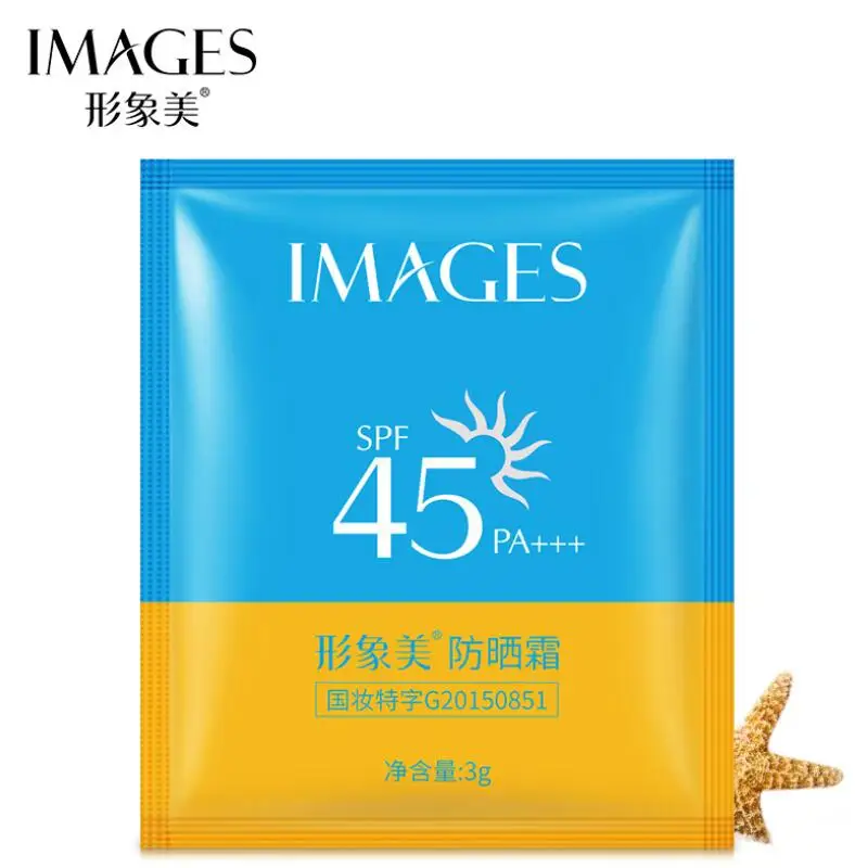 

images 10PCS Sunscreen Cream SPF45+ Isolation UV Sunblock Body Sunscreen Concealer Water Resistant Oil Control