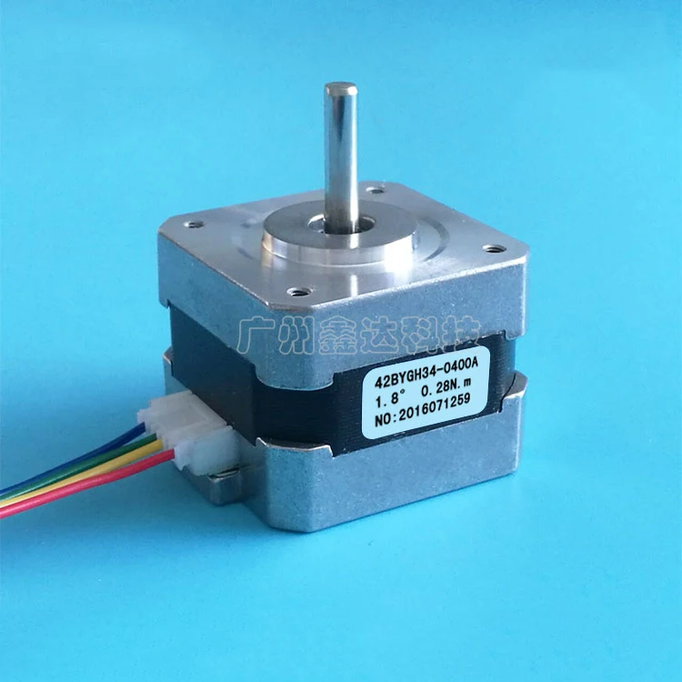 42 Шаговый двигатель NEMA17 42BYGH34 для 3D принтера nema 17 шаговый 4 lead 2 phase 28N.cm 0.4A CNC XYZ|nema