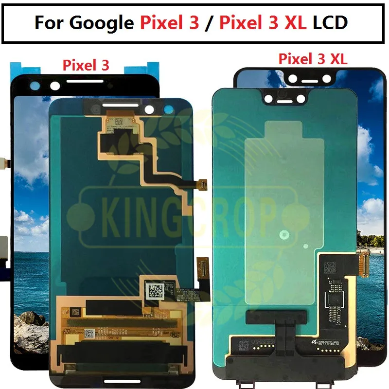 Для Google Pixel 3 ЖК дисплей Экран кодирующий преобразователь сенсорного экрана в