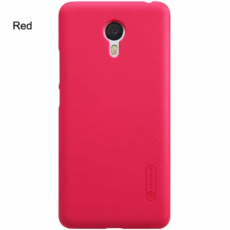Red Матовый защитный чехол Nillkin для Meizu M5s M3 M5 Note MX6 Pro 6 M3E с пленкой для экрана - Цвет: Red