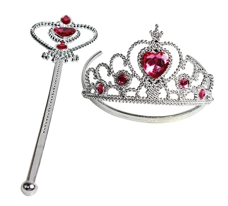 2 шт./компл. новое платье принцессы Замороженные Принцесса Косплэй Корона