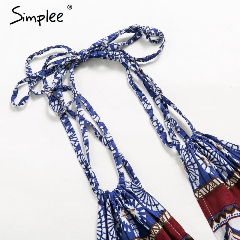 Simplee Сексуальный Ремень Цельный купальник с цветочным принтом открытой спиной на