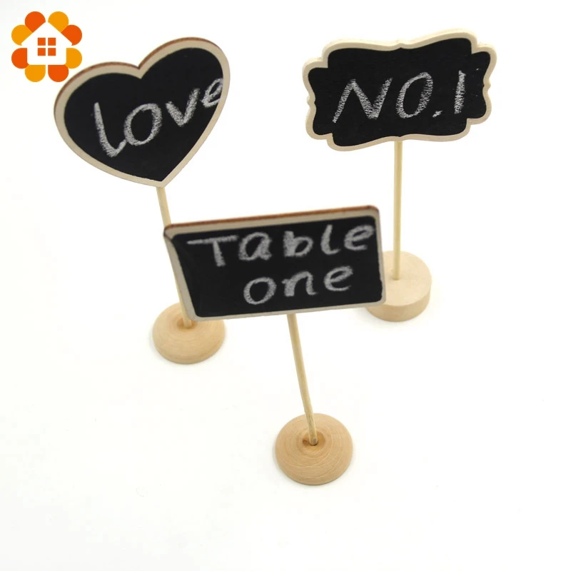 Винтажный Деревянный Мини стол со школьной доской 5 шт./лот|table numbers|for weddingwooden