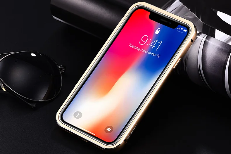 iMatch из натуральной кожи чехол для iPhone X XR 7 8 плюс роскошный Алюминий металлический бампер жесткий чехол для iPhone XS MAX