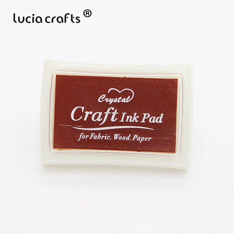 Lucia crafts, 1 шт./лот, сделай сам, красочный крафт, чернильный коврик, Мультяшные резиновые штампы, масло для скрапбукинга, украшения, канцелярские товары I1110 - Цвет: Coffee