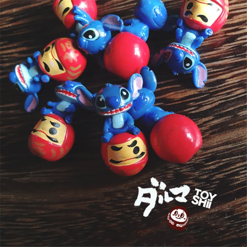 48 шт. 3 см милый domo daruma стежка фигурка игрушки очаровательные Дарума стежка Коллекционная модель своими руками материалы игрушки
